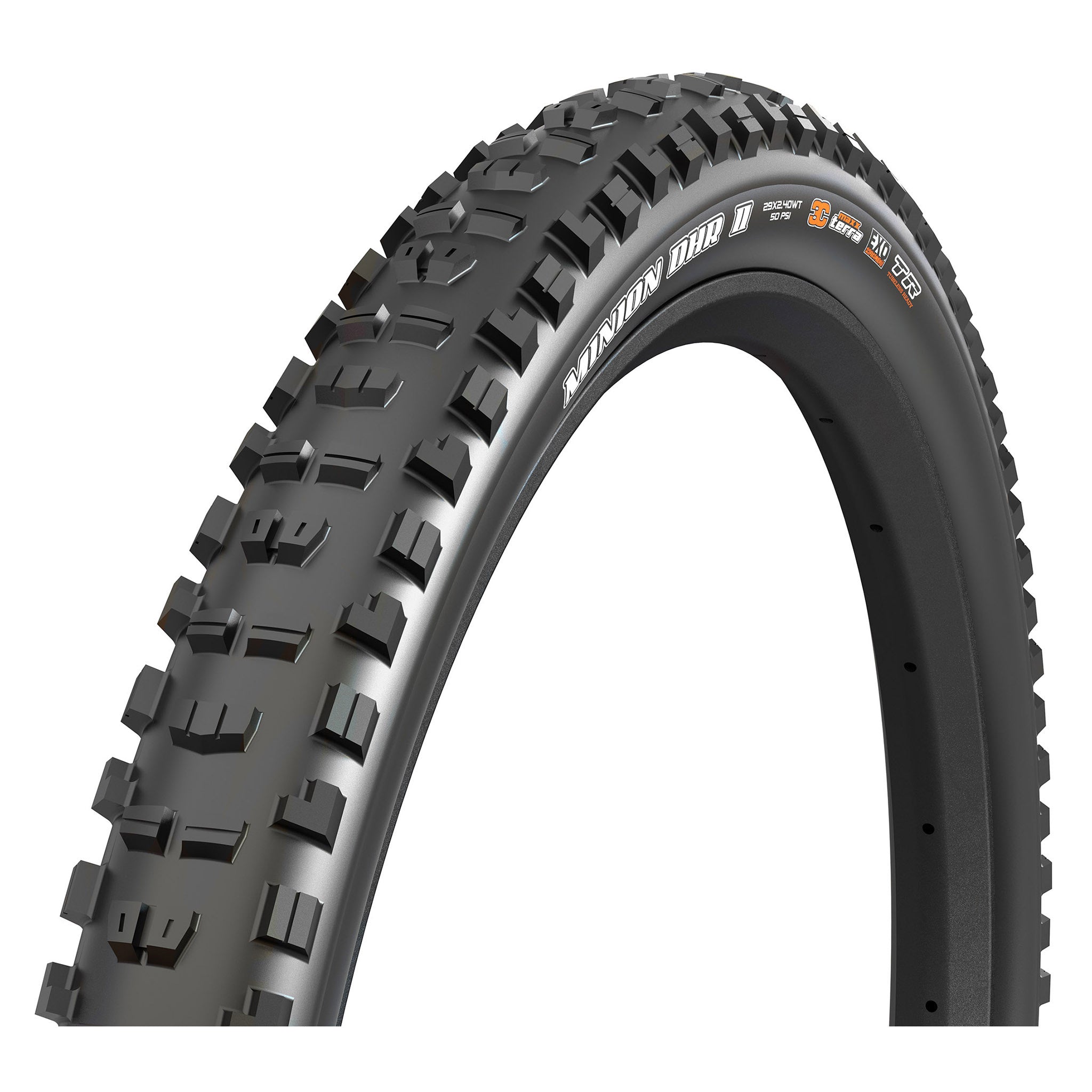 Maxxis Minion DHR II 3C MaxxTerra EXO+ Tubeless Ready MTB Tire 29" - Black